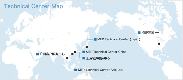 Technical Center Map